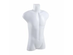 (image for) 5X New White Male Torso Mannequins w/Hanging Hook