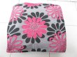 2Pcs HQ Fuschia Flower Hemp Pillow Cushion Covers 43cm (image for) 2Pcs HQ Fuschia Flower Hemp Pillow Cushion Covers 43cm