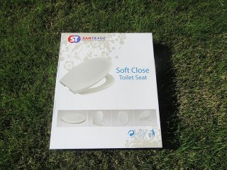1X New Plain White Soft Close Toilet Seat & Cover (image for) 1X New Plain White Soft Close Toilet Seat & Cover