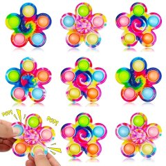 (image for) 12Pcs Fingertip Tri-Spinner Fidget Spinner Pop it Sensory Toy