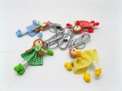 100 Colourful Cute Girl Doll Key Rings kr-p66 100 Colourful Cute Girl Doll Key Rings kr-p66