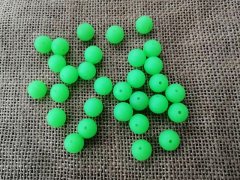 (image for) 510Pcs HQ Green Round Soft SILICONE RUBBER Beads Jewelry Making