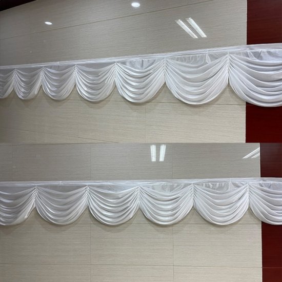 1Pc White 3M Swag Drape Stage Wedding Background Backdrop - Click Image to Close