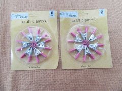 6Sheets x 6Pcs Spring Clip Soft Plastic Tips Craft Clamps 6Sheets x 6Pcs Spring Clip Soft Plastic Tips Craft Clamps