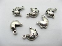 200 Metal Cradle Pendants Assorted