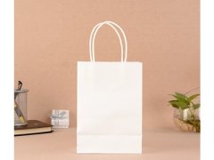 (image for) 4x12 Kraft Paper Bags with Carrying Strap 17x15.5x9.5cm