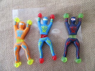 6Packs x 6Pcs Funny Clawing Man Great Sticky Toys 9.4x3cm Mixed
