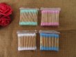 (image for) 6Packs x 100Pcs Disposable Cotton Swab Makeup Cotton Swab First 