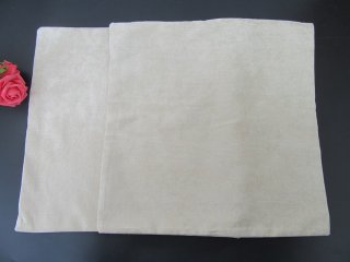 2Pcs Plain Cushion Cover Sofa Waist Bed Throw Flax Pillow Case