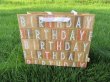 (image for) 10Pcs Happy Bday Craft Paper Gift Shopping Bags 28x35x14cm
