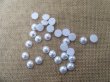 12Sheets X 30Pcs White Semi-Circle Simulated Pearl Bead Flatback (image for) 12Sheets X 30Pcs White Semi-Circle Simulated Pearl Bead Flatback