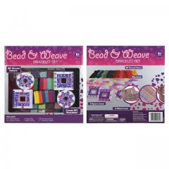1Set Bead and Weave Bracelet Set Kids Crafts Jewelry Set