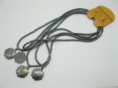 (image for) 24 Fashion Hematite Necklaces with Sun God Pendant