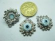 50 Metal 8-Sided Pendants w/Round Beads Jewelery Finding (image for) 50 Metal 8-Sided Pendants w/Round Beads Jewelery Finding