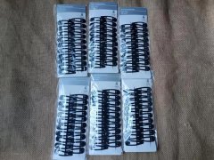 (image for) 1Sheet x 20Pcs Black BB Snap Hair Pin Hair Clip