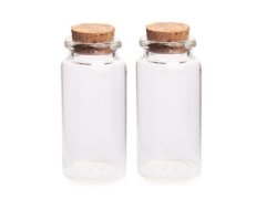 (image for) 158Sets Empty Glass Storage/Display Bottle/Jar with Cork 20ml