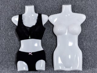 5X White Female Torso Mannequin Hanging Hook sz8-14+