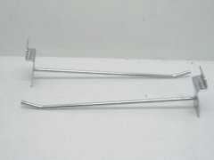 (image for) 50 Metal Slatwall Grid Peg Hooks 20cm Size