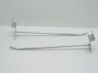 50 Metal Slatwall Grid Peg Hooks 20cm Size