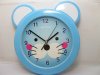 1Pc Blue Mouse Head Wall Clock Room Decoration