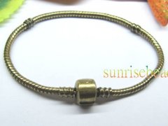 5Pcs Antique Bronze Bracelet Fit European Beads 20cm 5Pcs Antique Bronze Bracelet Fit European Beads 20cm