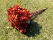 (image for) 12Pcs Red Wine Peony Artificial Flower Bouquet Party Home Decor