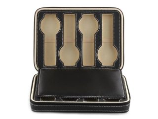1Pc Black Watch Storage 8 Compartment Display Case