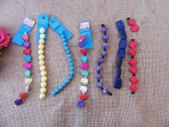12Strands Unfinished Glass Clay Gemstone Beads Making Necklace