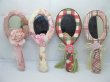 (image for) 10X Make-up Hand Held Oval Shaped Mirrors European Style