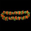 (image for) 12 Orange&Green Hawaiian Dress Party Flower Leis 6.5cm