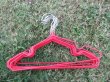 10Pcs Metal Wire Kids Coat Clothes Closet Hangers - Red (image for) 10Pcs Metal Wire Kids Coat Clothes Closet Hangers - Red