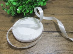 (image for) 10Rolls X 25Yards White Satin Ribbon 15mm