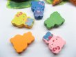(image for) 200 Carton Cat Wood Beads Mixed Color