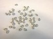 50 pcs WHITE HEART floating charm (image for) 50 pcs WHITE HEART floating charm