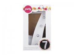 2Set LED Number 7 Symbol 25cm Standing Light Battery Operated 2Set LED Number 7 Symbol 25cm Standing Light Battery Operated