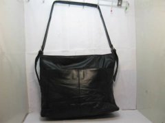 (image for) 1Pc New Leather Black Shoulder Bag Handbag