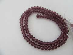 (image for) 10Strand x 68Pcs Purple Red Crystal Beads 8mm