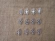 200Pcs Alloy Flat Leaf Beads Charms Pendants Wholesale