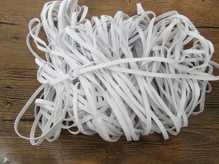 50Meters Thick White Sewing Elastic 6mm