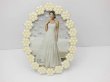 (image for) 1X European Elegant Pearl Flower Edge Wedding Photo Frame