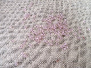250G (1200Pcs) Pink Rondelle Faceted Crystal Beads 6mm