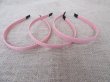 1Pc Pink Hair Band Headband NO Teeth 10mm Wide (image for) 1Pc Pink Hair Band Headband NO Teeth 10mm Wide