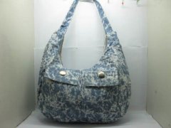 1Pcs New Grey Hippie Shoulder Bag w/2 Pockets in Front 1Pcs New Grey Hippie Shoulder Bag w/2 Pockets in Front