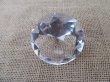 1X Clear Round Crystal Taper Ball 60x36mm (image for) 1X Clear Round Crystal Taper Ball 60x36mm