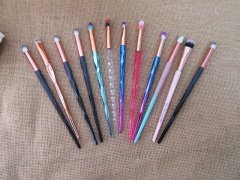 12Pcs Makeup Brushes Eye Shadow Blending Eyeliner Eyelash Brushe