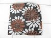 2Pcs HQ Coffee Flower Hemp Pillow Cushion Covers 43cm