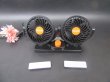 1Pc 12v Car Stick On Oscillating Fan with Cigarette Lighter Plug