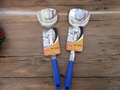 1Pc Stainless Steel Turner Flipper Cookware Serving Kitchen Uten