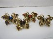 (image for) 25Pcs Shabby Butterfly Rings Size Adjustable Mixed Colour