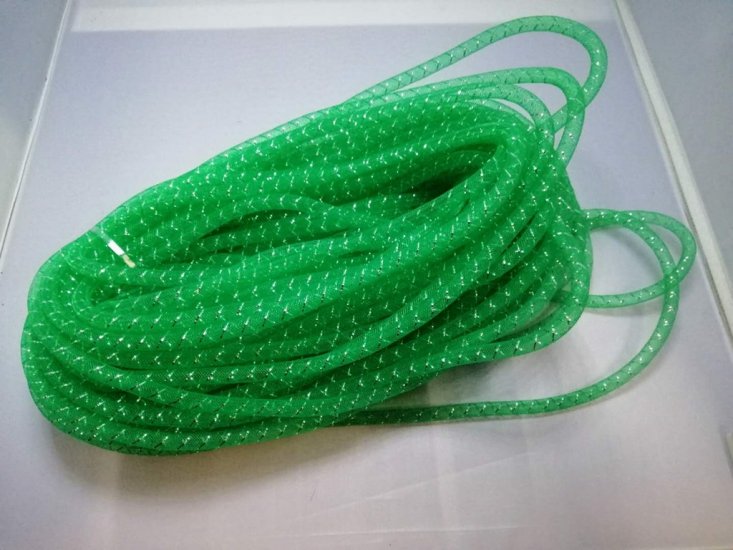 1Pack Green Plastic Tube String For Necklace - Click Image to Close